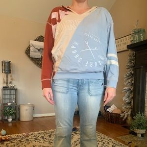 Womens xs Free People sweatshirt (oversized!)
